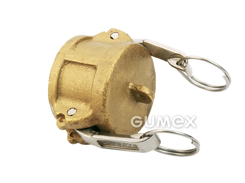 KAMLOK záslepka DN15 na vsuvku DN15, 10bar, těsnění NBR, -30°C/+90°C, mosaz